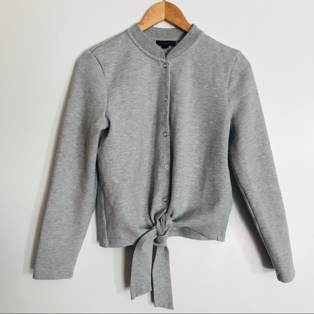 NWOT J. Crew | tie knot button snaps sweater